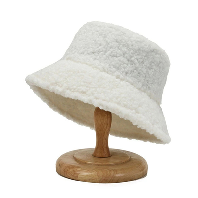 Pescatore solido Hat Autumn Winter Lamb Wool di Harajuku del secchio dei graffiti unisex del cappello 60cm