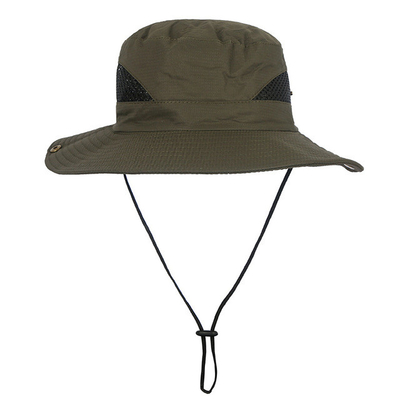 cappello all'aperto di Sun di 58cm con cappello pieghevole del secchio di pesca del bordo di protezione l'ampio