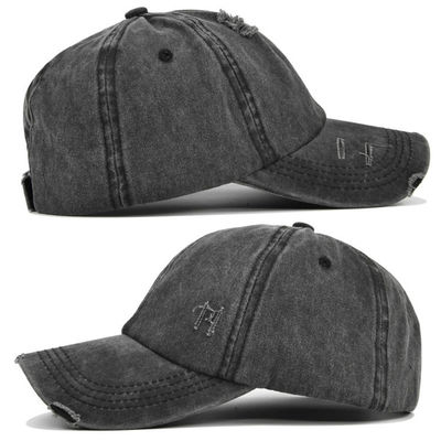Berretto da baseball regolabile afflitto lavato dell'alto cappello della coda di cavallo del denim del cotone delle donne