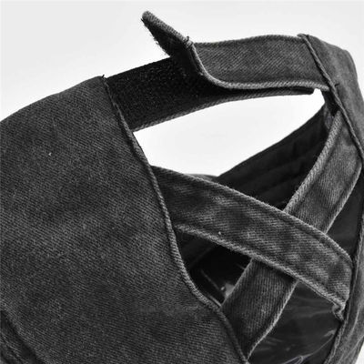 Berretto da baseball regolabile afflitto lavato dell'alto cappello della coda di cavallo del denim del cotone delle donne