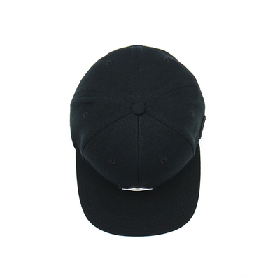 Cappuccio costruito il nero di gomma piano 100% della toppa dei cappelli di Snapback della visiera del cotone