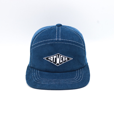 7 cappucci magici 100% del nastro del bordo del pannello di Snapback dei cappelli del denim piano del velluto a coste