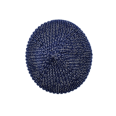 60cm che l'inverno Beanie Hat Men Reflective Yarn tricotta la morbidezza del cranio calda piegano il polsino Beanie Caps quotidiano