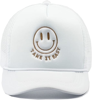 Berretto da camionista regolabile a 5 pannelli Cappello estivo traspirante in rete da baseball