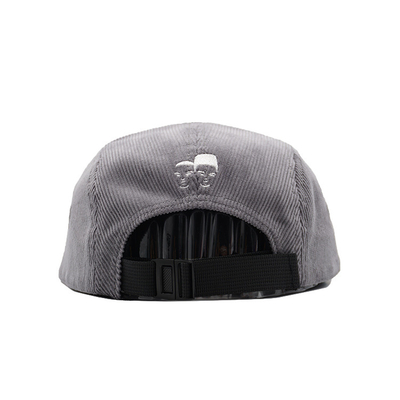 Grigio 5 pannelli Trucker Cap Visiera Unisex Premium Baseball Hat Snapback Regolabile Taglia Unica