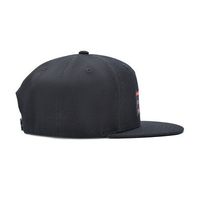 Pannelli piani di colore 5 del nero del cappuccio di Snapback del bordo del ricamo della toppa di sublimazione