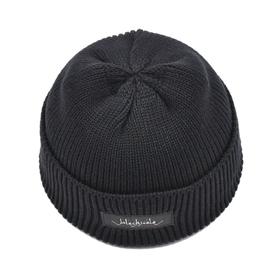 I cappelli unisex dell'inverno ricamati 54cm soppressione il Beanie tricottato normale Cuffed etichetta su ordinazione