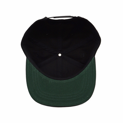 Il cappuccio piano unisex di Snapback del bordo ha impresso il ODM di plastica del fermaglio del modello