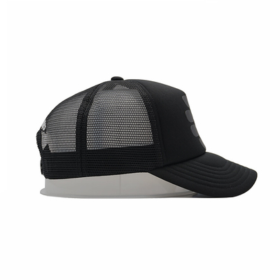 Il camionista nero di sport del pannello della maglia 5 ricopre schiuma regolabile Mesh Cap della corona delle donne e degli uomini l'alta
