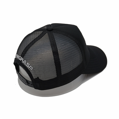 Il camionista nero di sport del pannello della maglia 5 ricopre schiuma regolabile Mesh Cap della corona delle donne e degli uomini l'alta