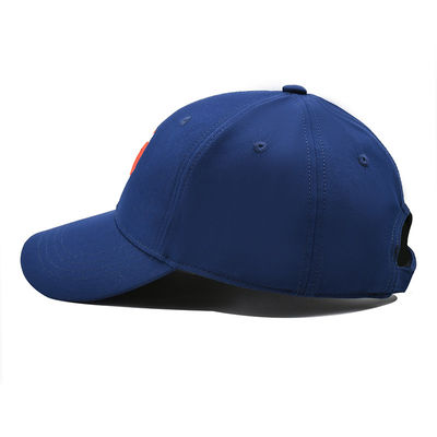 54cm blu un logo su ordinazione regolabile unisex di 6 del pannello berretti da baseball del cotone