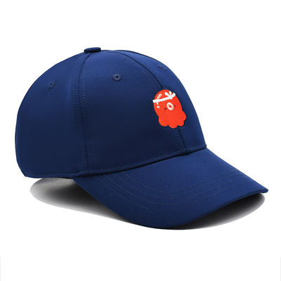 54cm blu un logo su ordinazione regolabile unisex di 6 del pannello berretti da baseball del cotone