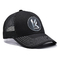 Toppa su ordinazione Logo Mens Trucker Hats di sublimazione della maglia 5 del pannello del cappuccio nero del camionista