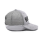 Gray Suede Trucker Hat 3d ha ricamato 5 il pannello Mesh Cap