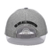 Gray Suede Trucker Hat 3d ha ricamato 5 il pannello Mesh Cap