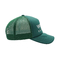 Logo curvo di Mesh Hat With Embroidered Letter della schiuma del pannello del cappello 5 del camionista di verde del bordo