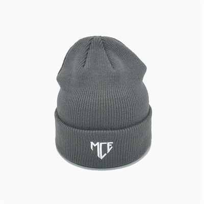 Colore personale cappelli unisex di Gray Acrylic Polyester Knit Beanie