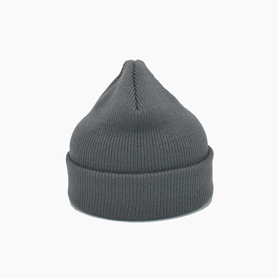 Colore personale cappelli unisex di Gray Acrylic Polyester Knit Beanie