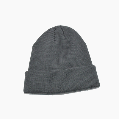 Colore personale cappelli unisex di Gray Acrylic Polyester Knit Beanie