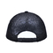 Il bordo giallo Mesh Trucker Hat 3D del berretto da baseball di piastra metallica di BSCI ha ricamato il logo posteriore