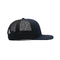Corona piana di profilo alto del cappuccio di 5 del pannello di Bill Mesh Snap Back Trucker Hat sport di baseball