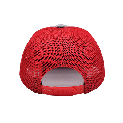 Il cappuccio su ordinazione del camionista di 6 pannelli ha ricamato Logo Polyester Mesh Hat