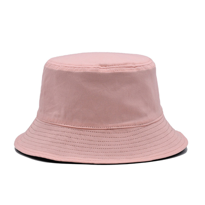 La doppia attività su ordinazione parteggiata di logo di viaggio del cappello del secchio ha ricamato il cappello del bacino della protezione solare del parasole