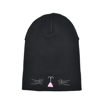 Lo stile del tessuto del poliestere dell'inverno tricotta il cappello Slouchy caldo dei cappelli di Cat Ear Hat Cute Beanie