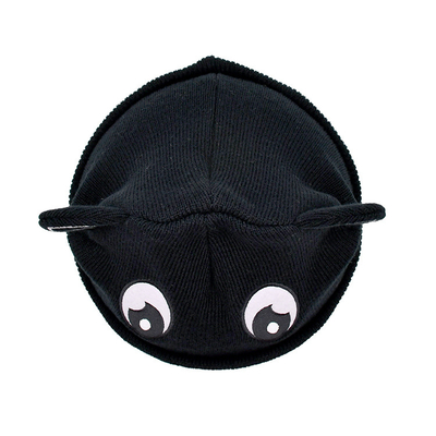 Lo stile del tessuto del poliestere dell'inverno tricotta il cappello Slouchy caldo dei cappelli di Cat Ear Hat Cute Beanie