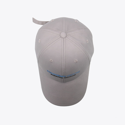 Il berretto da baseball bianco del pannello del cotone 6 ha rinforzato le cuciture con il logo su ordinazione del ricamo