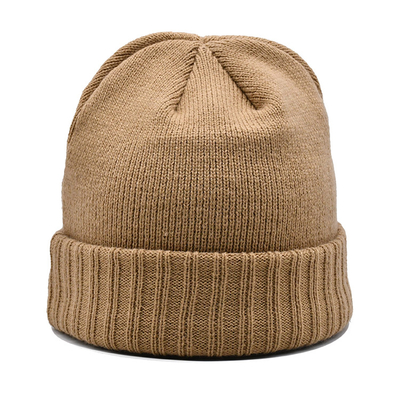 Prova fredda del cappello di lana di colore solido di inverno e di autunno, alla moda e cappello su misura caldo del beanie di logo