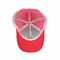 Camionista capo umano Mesh Cap Embroidered Logo del cotone di rosa e di bianco
