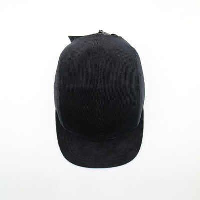 Cappello da camper a 5 pannelli a profilo medio-basso Tessuto in velluto a coste a colori personalizzato