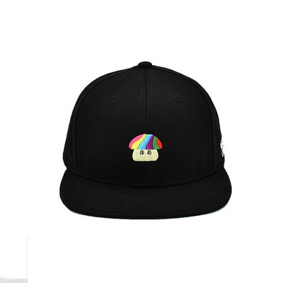 OEM di alta qualità personalizzato piatto / 3d ricamo logo cappelli snapback gorras Custom cotone 5/6 pannello cappelli snapbacks