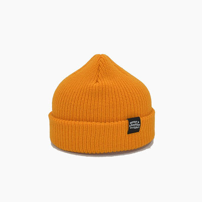 Cappelli da cappello da maglia gialli personalizzati da 58 cm per inverno per adulti unisex