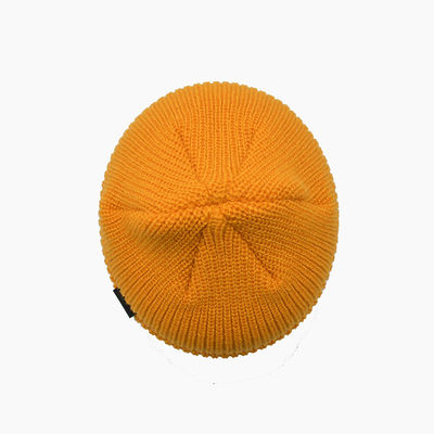 Cappelli da cappello da maglia gialli personalizzati da 58 cm per inverno per adulti unisex