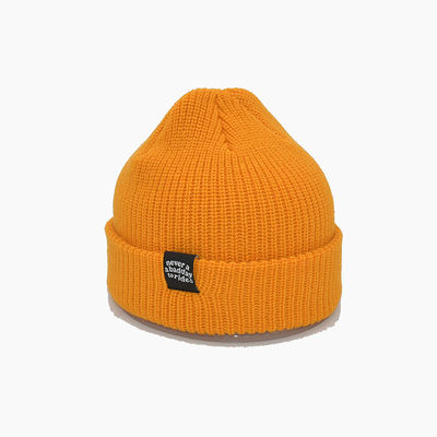 Cappelli da cappello da maglia gialli personalizzati da 58 cm per inverno per adulti unisex