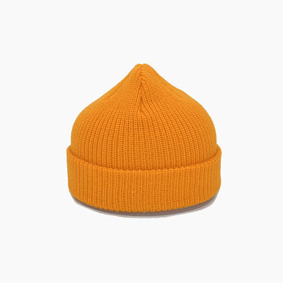 Cappelli da cappello da maglia gialli personalizzati da 58 cm per inverno per adulti unisex