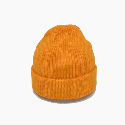 Cappelli da cappello da maglia gialli personalizzati da 58 cm per inverno per adulti unisex