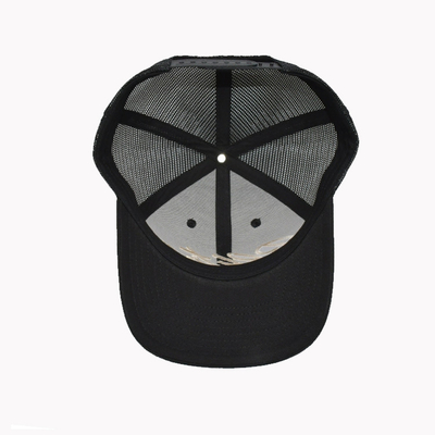 All Seasons 6 Panel Trucker Mesh Cap con ricamo del logo 3D
