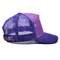 Personalizzazione 5 Pannello Trucker Cap Visore occhielli curvi Purple Mesh Cappello Colore Logo Personalizzare