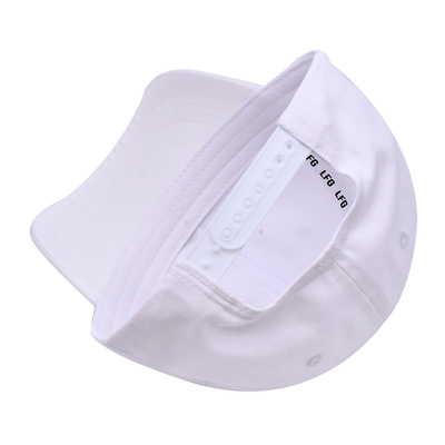 Cappelli da baseball ricamati su misura strutturati occhiali in metallo colore bianco