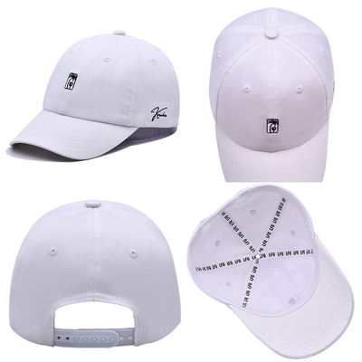 Cappelli da baseball ricamati su misura strutturati occhiali in metallo colore bianco