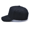 Custom 5 Panel Baseball Cap Cotton Twill Sports Cappello nero papà 3D Logo ricamo