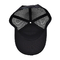 3D ricamo Distressed Cotton Twill Trucker Hat Black Mesh Trucker Cap Pre visiera curva