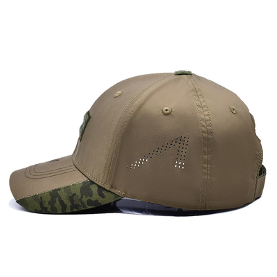 Alta prestazione 6 pannelli cappuccio da baseball forma strutturata cintura auto-chiusura Velcro lavaggio a mano