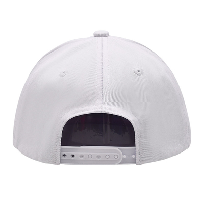 100% di cotone 5 pannelli Custom 3D ricamo Logo Outdoor Sport Cap Plastic Buckle Snapback Cap