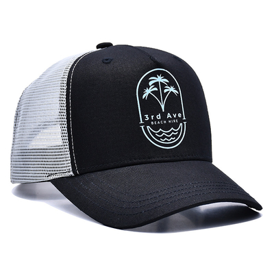 Wholesale OEM Custom 5 Panel di alta qualità ricamo piatto Logo Trucker Cap,Mesh Snap Back Gorras,Cotton Trucker Hat