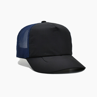 Corona di alta qualità di alta qualità 5 pannelli di cotone personalizzato con logo ricamato Griglia Gorra Uomini Sport Trucker cappello