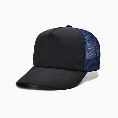 Corona di alta qualità di alta qualità 5 pannelli di cotone personalizzato con logo ricamato Griglia Gorra Uomini Sport Trucker cappello